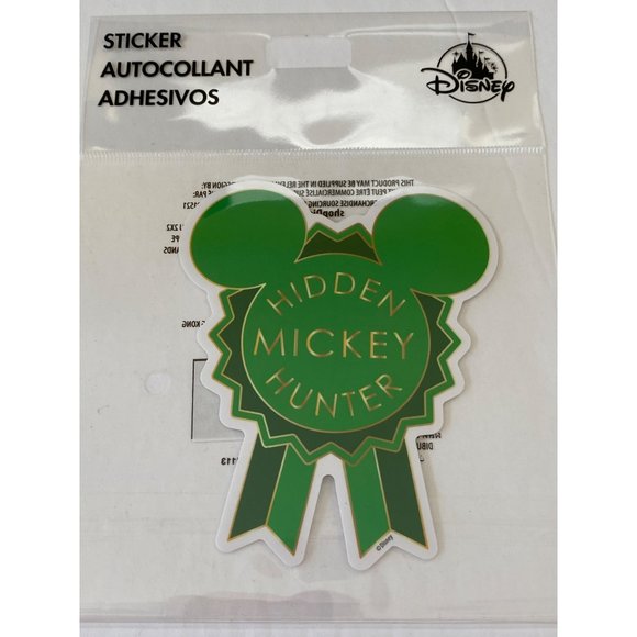 Disney Parks Hidden Mickey Hunter Rope Drop Regular Stickers Set 2 Purple Green - Picture 6 of 6